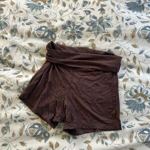 Indigo Luna Brown High-Waisted Shorts